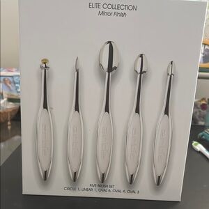 Artis Elite Collection Mirror Finish Brush Set - Silver
